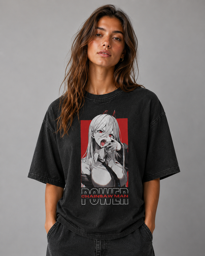 Oversized Graphic Print T-Shirt – Devil Girl Streetwear Tee