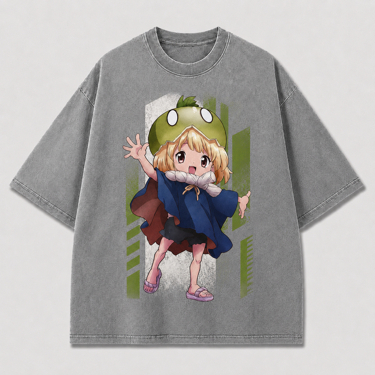 Oversized Cheerful Sprite Graphic Tee – Playful Print Top