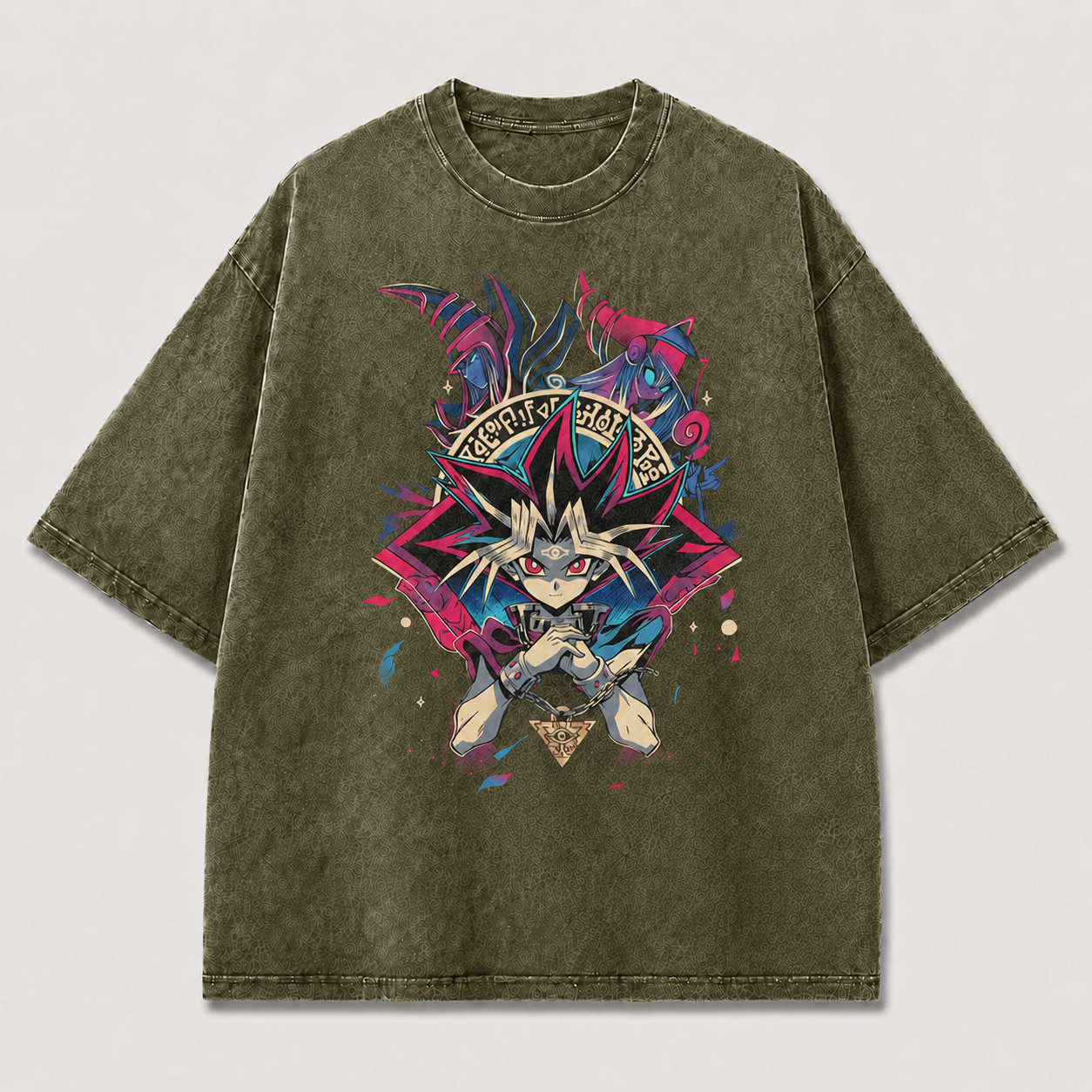 Oversized Graphic Print Tee – Vintage Faded Streetwear Top