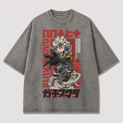 Silver Combat Hero Graphic Tee