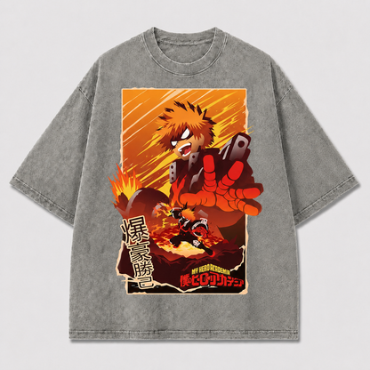 Explosive Orange Hero Graphic Tee