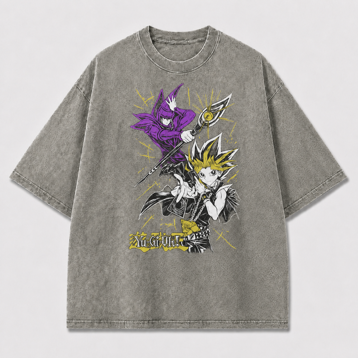 And Action Graphic Featuring a Young Card Oversized Graphic Tee