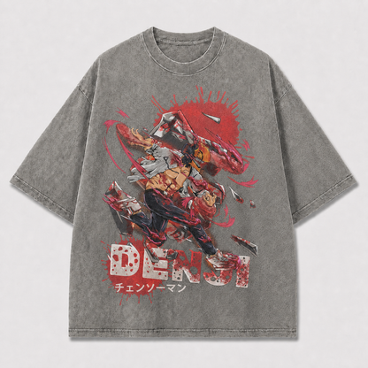 Dynamic and Action Graphic Featuring a Oversized Graphic Tee
