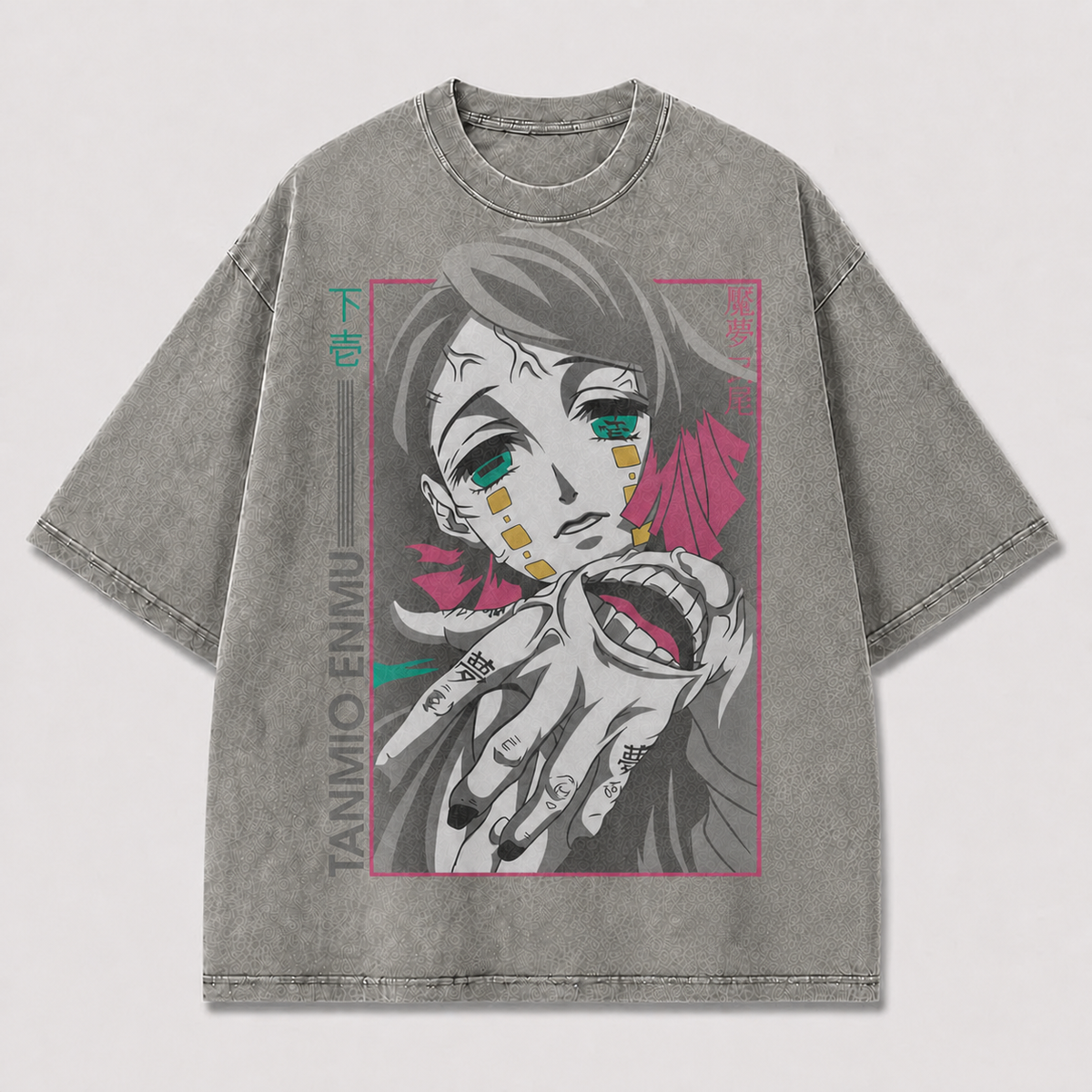 Neon Masked Portrait Graphic Tee