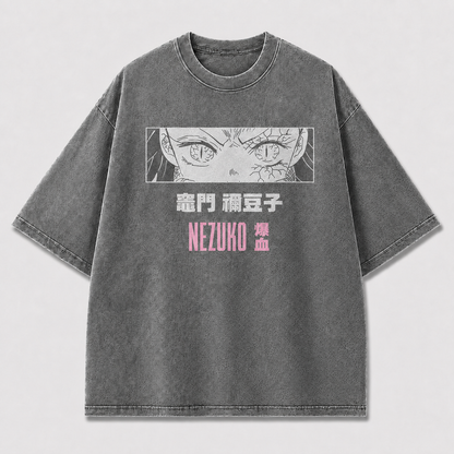 Pink Anime Eyes Graphic Tee