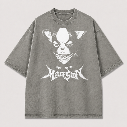 Monochrome Cat Graphic Tee