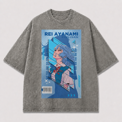 Blue Futuristic Heroine Poster Tee