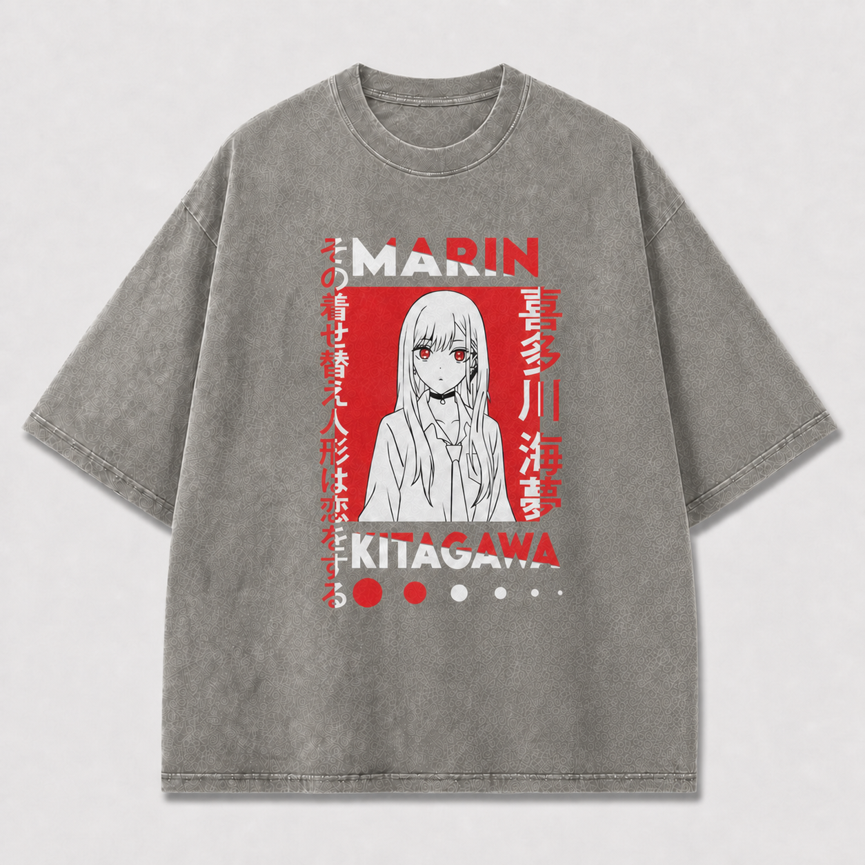 And Minimalist Portrait of a Long-haired Oversized Graphic Tee