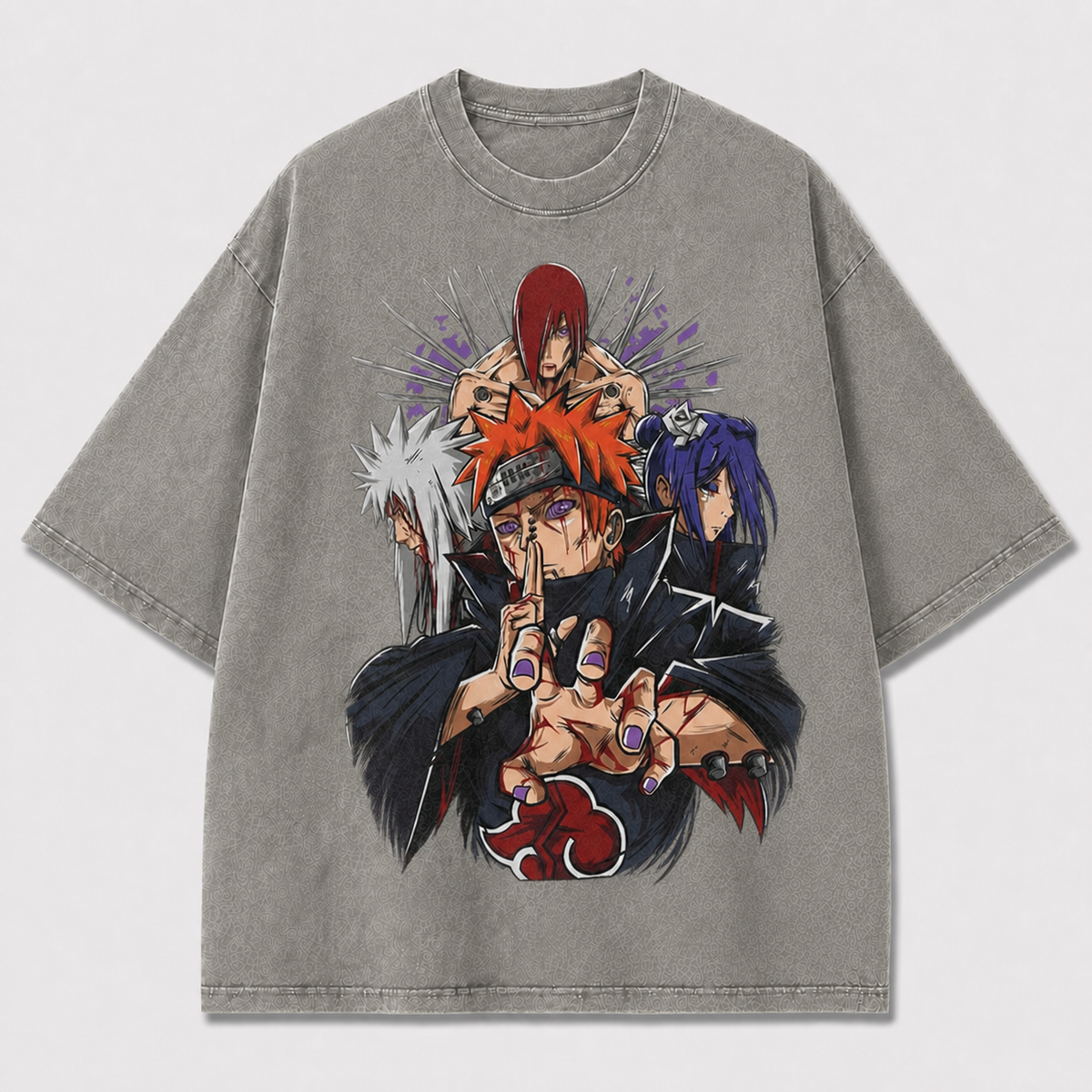 Crimson Cloud Ninja Circle Graphic Tee