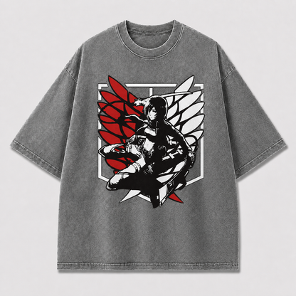 Red Winged Fighter Graphic Tee