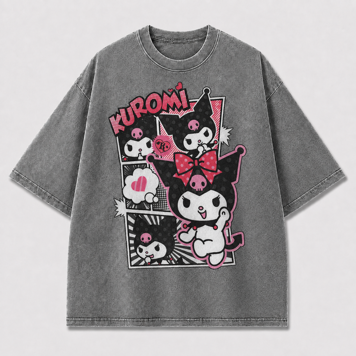 Pink Punk Cat Graphic Tee