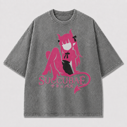 Pink Succubus Graphic Tee