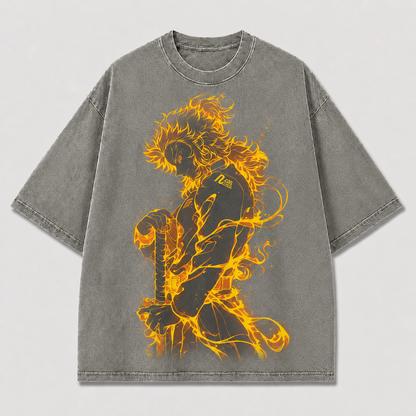Golden Flame Warrior Graphic Tee