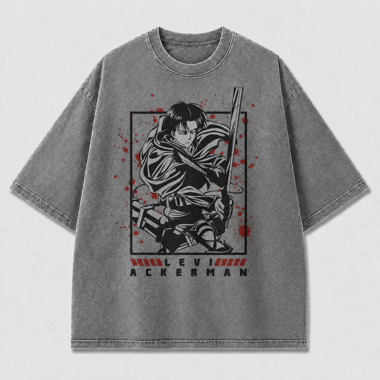 Red Splatter Swordsman Graphic Tee
