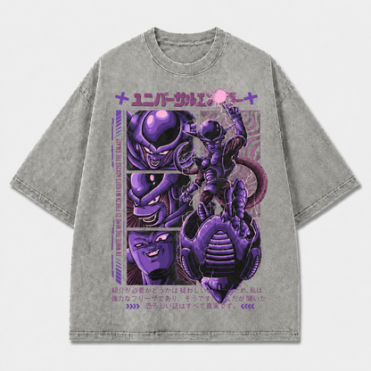 Purple Galactic Manga Villain Graphic Tee