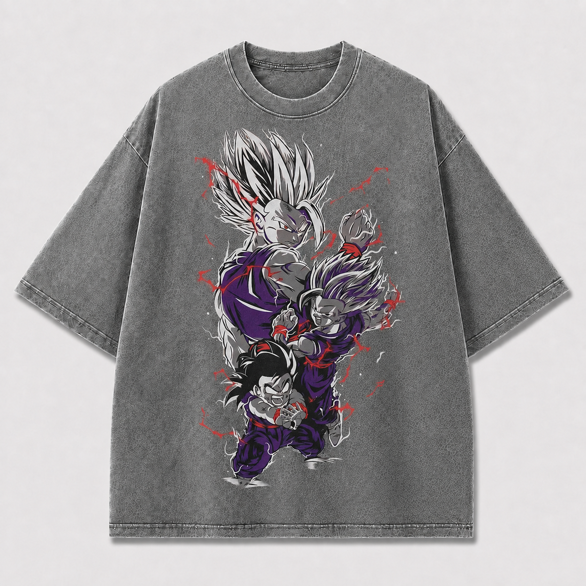 Purple Anime Fighters Graphic Tee