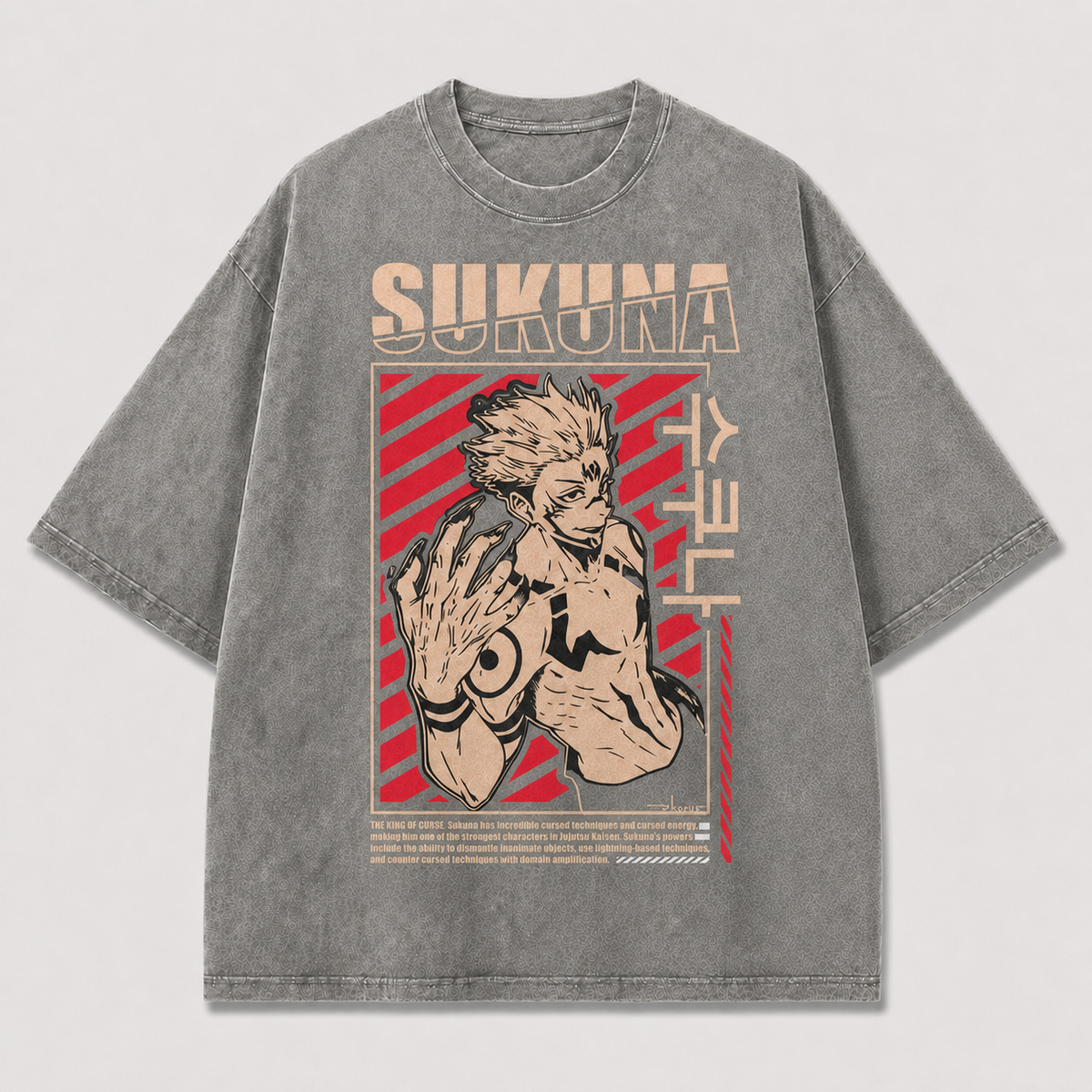 Tattooed Demon King Portrait Tee