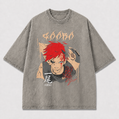 And Portrait of a Scarred Sand Warrior Oversized Graphic Tee