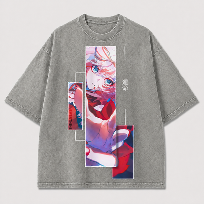 Futuristic Pink-haired Heroine Tee
