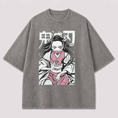 Monochrome Manga Warrior Tee