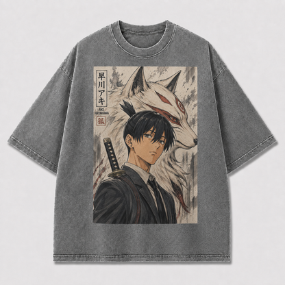 Samurai Fox Spirit Graphic Tee