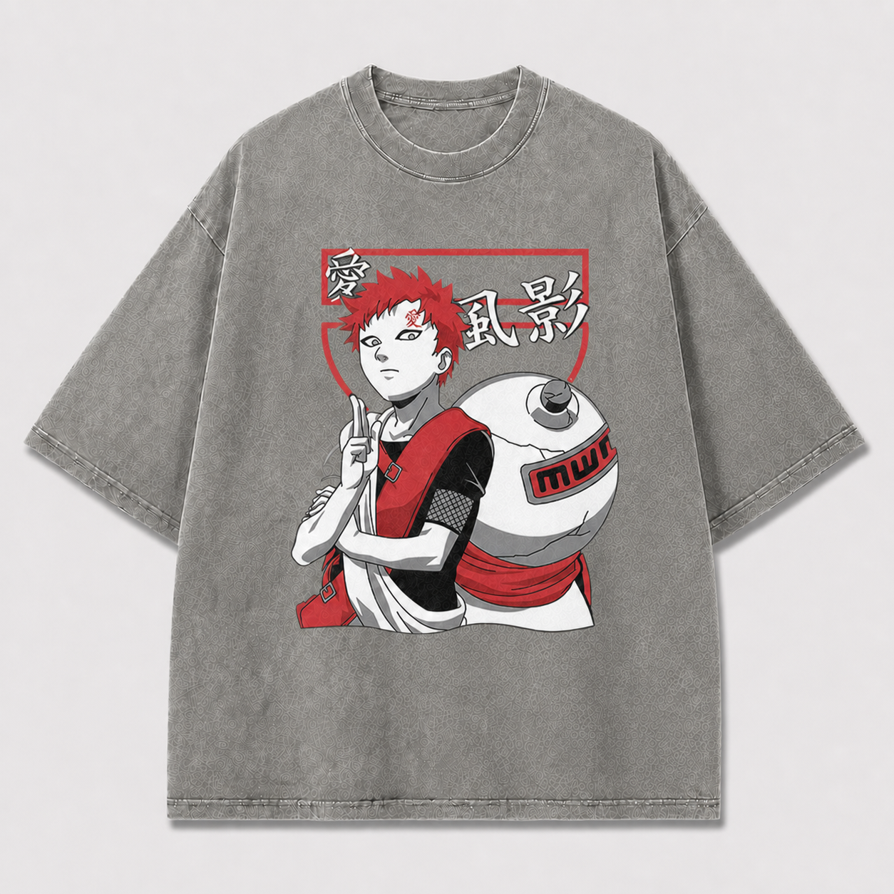 And Sand-bearing Warrior Portrait with a Large Oversized Graphic Tee
