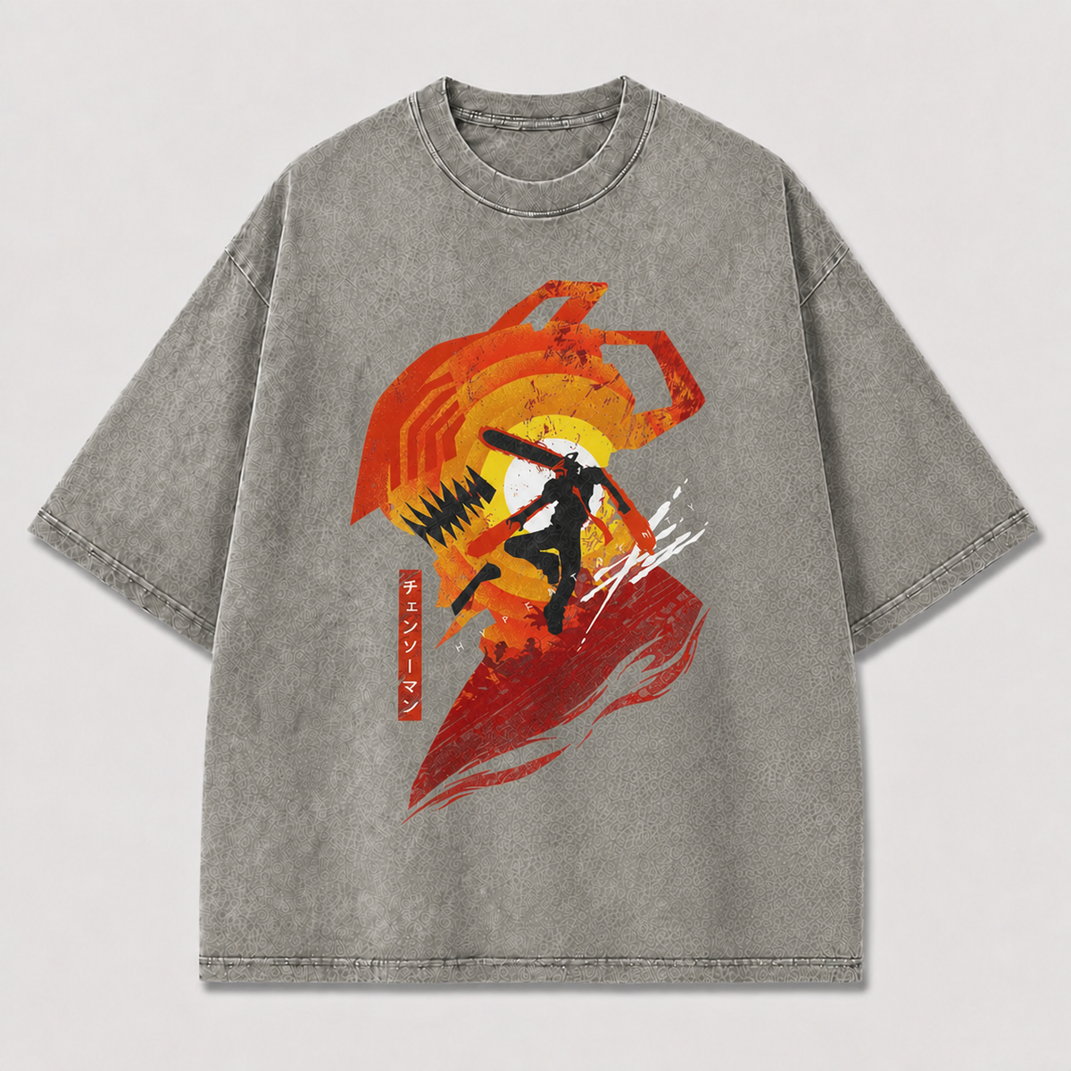 Fiery Swordsman Silhouette Tee