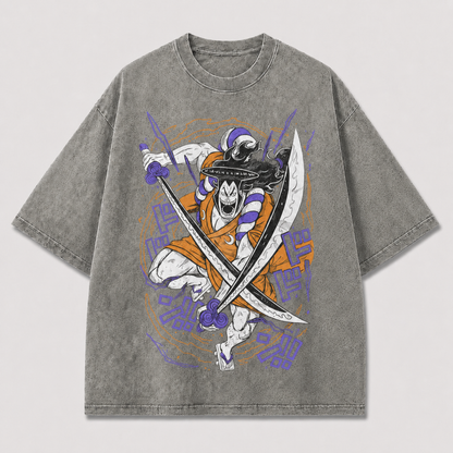 Stylized Skeletal Swordsman Tee