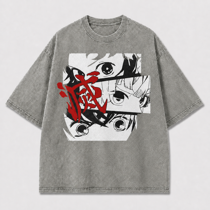 Crimson Eye Panels Graphic Tee