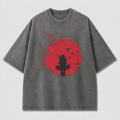 Crimson Moon Ninja Graphic Tee