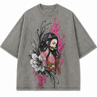 Floral Magenta Flame Muse Graphic Tee