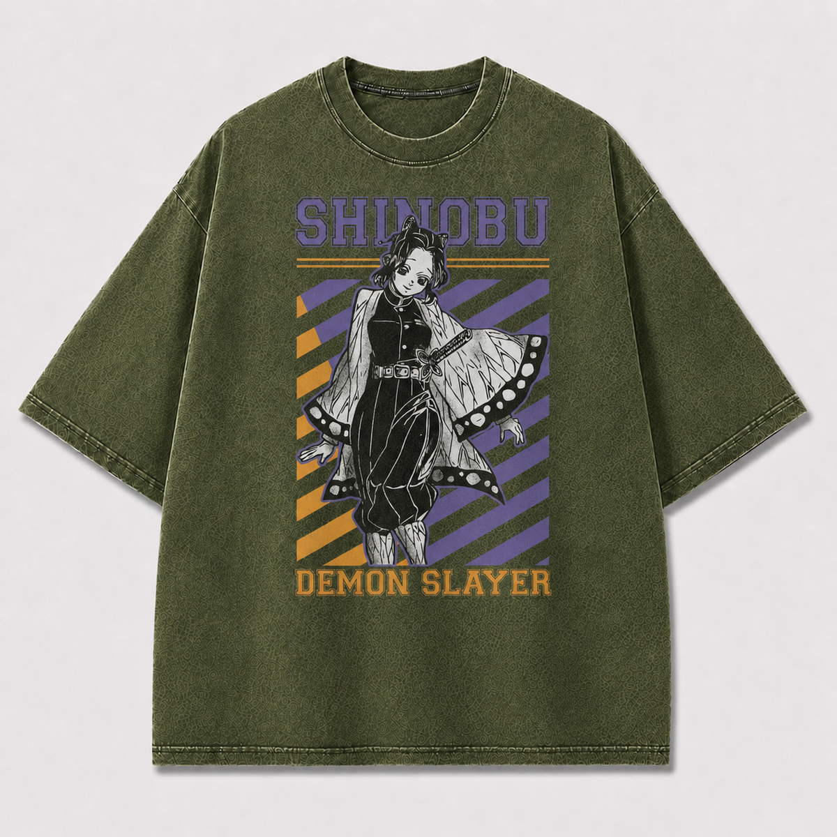 Purple Stripe Warrior Graphic Tee
