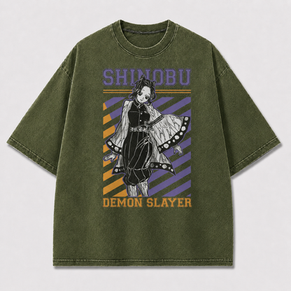 Purple Stripe Warrior Graphic Tee