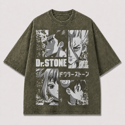 Science Adventure Manga Collage Tee