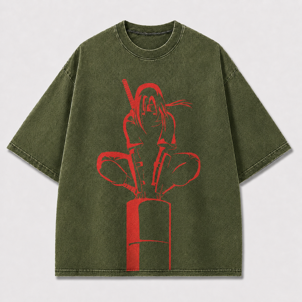 Crimson Shadow Graphic Tee