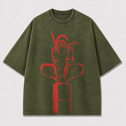 Crimson Shadow Graphic Tee