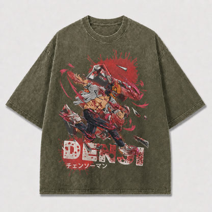 Dynamic and Action Graphic Featuring a Oversized Graphic Tee