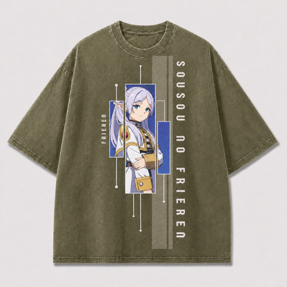 Minimal Fantasy Elf Portrait Tee