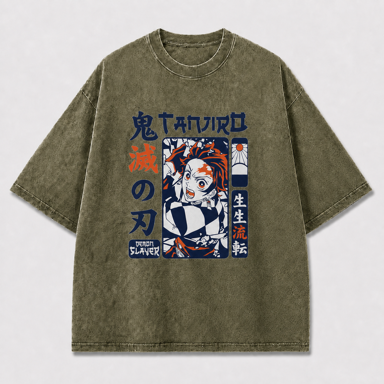 And Portrait of an Energetic Young Sword Oversized Graphic Tee