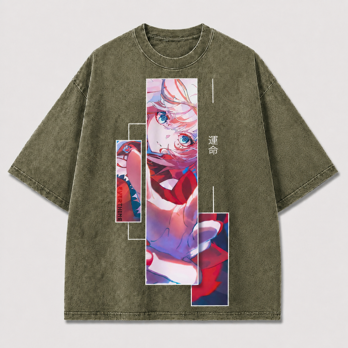 Futuristic Pink-haired Heroine Tee