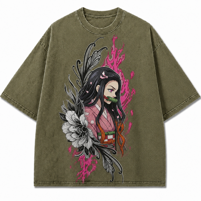 Floral Magenta Flame Muse Graphic Tee
