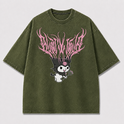 Pink Devil Streetwear Graphic Tee