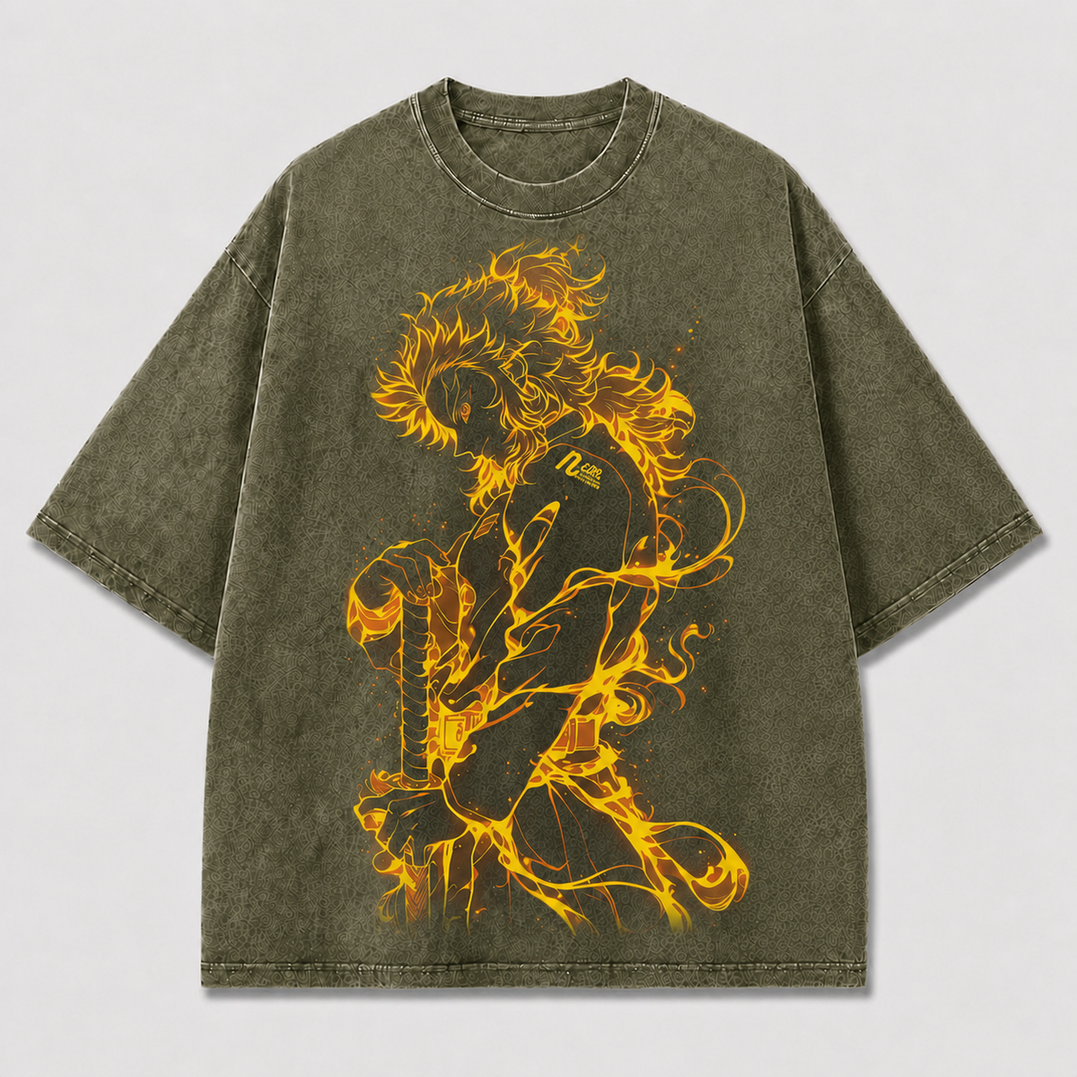 Golden Flame Warrior Graphic Tee