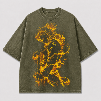 Golden Flame Warrior Graphic Tee