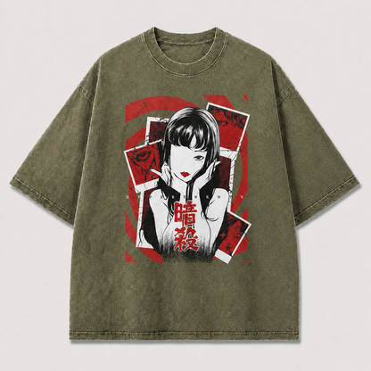 Crimson Portrait Graphic Tee