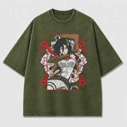 Red Blossom Warrior Graphic Tee