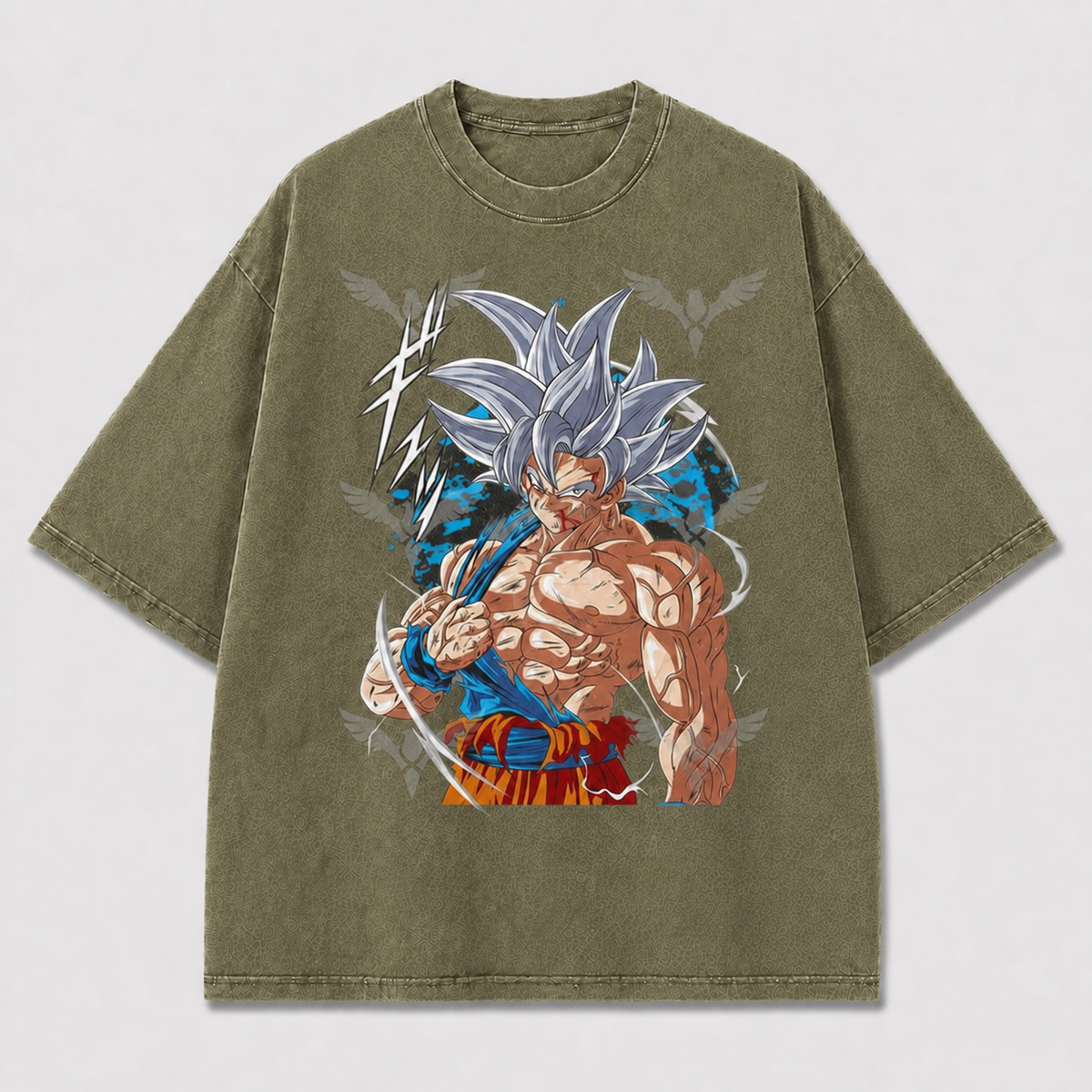 Silver Battle Warrior Graphic Tee