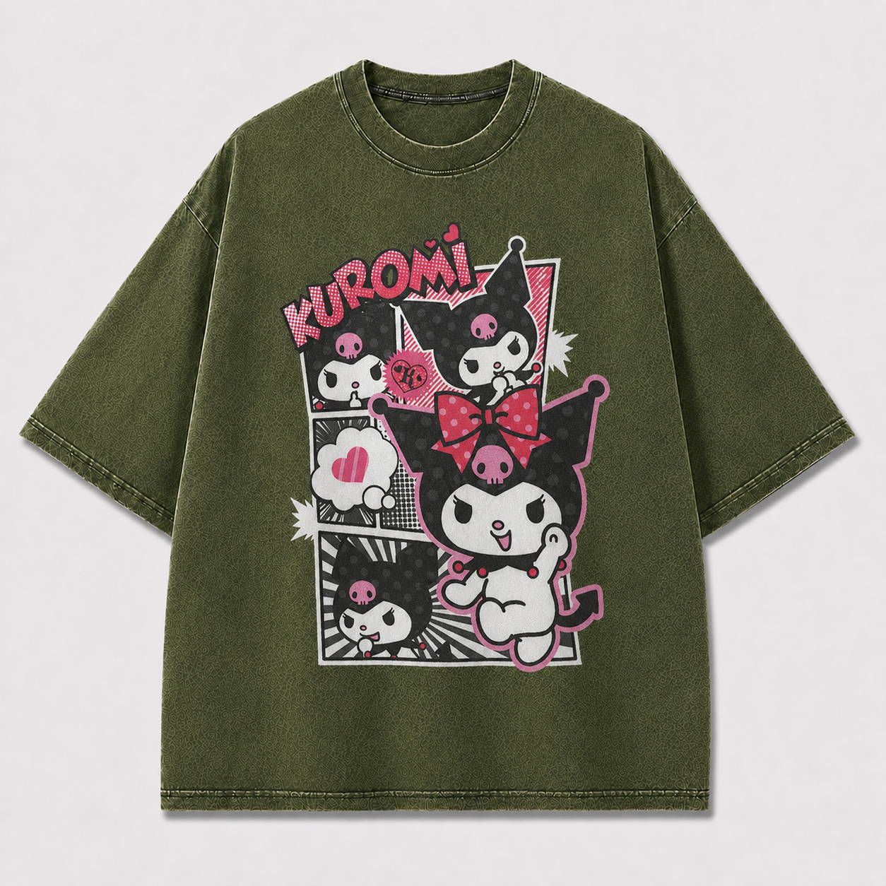 Pink Punk Cat Graphic Tee