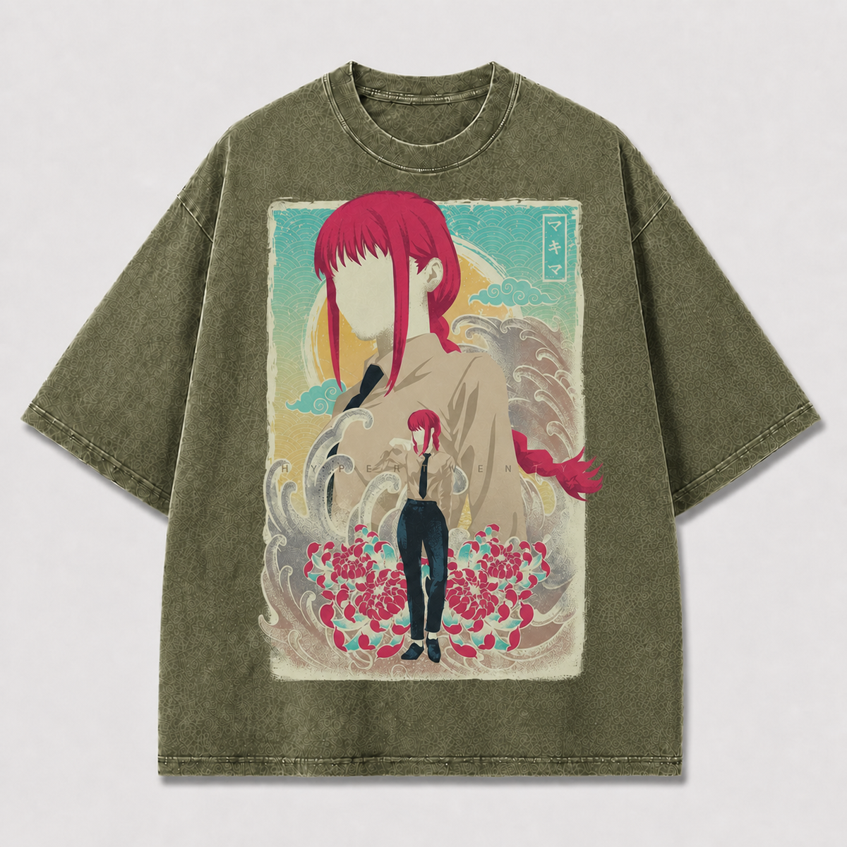 Minimal Red-haired Heroine Tee