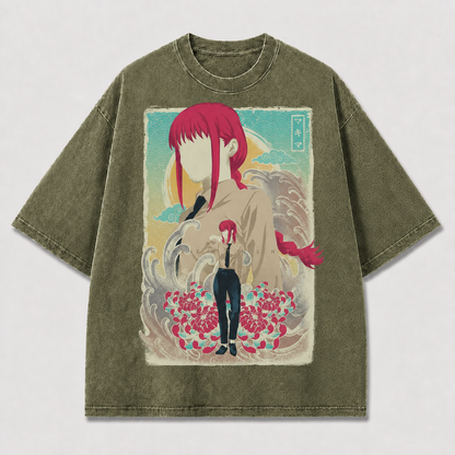 Minimal Red-haired Heroine Tee